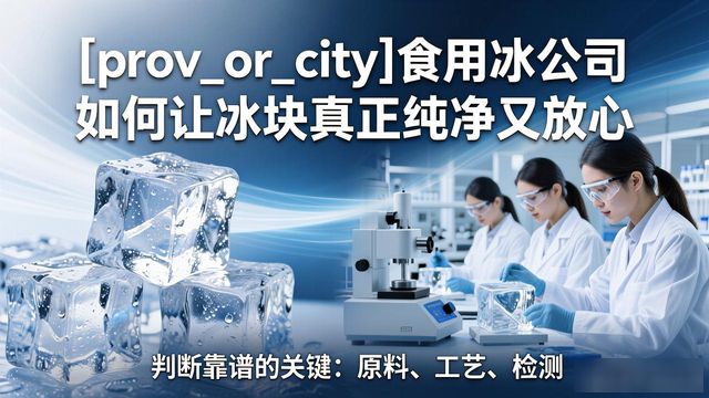 深圳食用冰公司如何让冰块真正纯净又放心